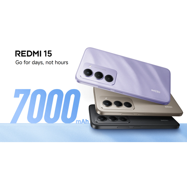 Mobile Phone Xiaomi Redmi 15, 8GB, 256GB, Dual Sim, LTE, NFC, Titan Gray