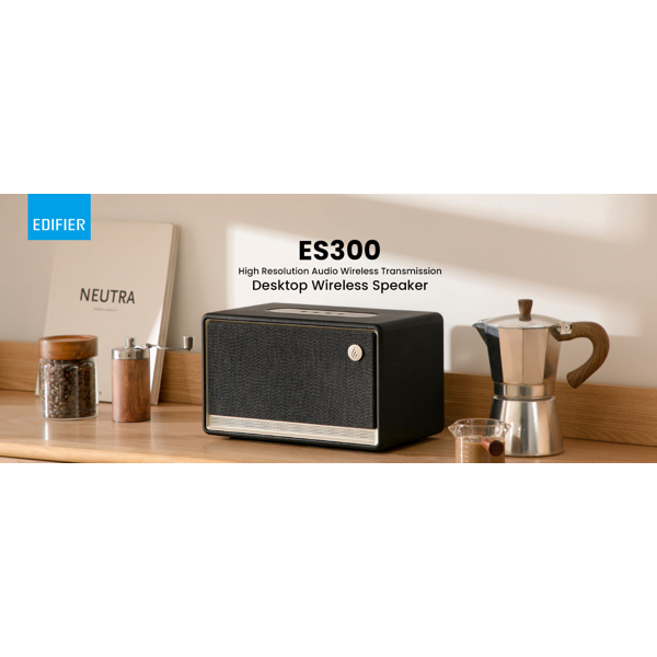 დინამიკი Edifier ES300, 60W, Bluetooth, Wi-Fi (Apple AirPlay), USB-A, AUX, Tabletop Speaker, Black