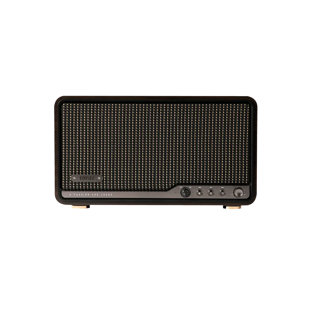 დინამიკი Edifier S300, 80W, Bluetooth, WiFi (Apple AirPlay), USB-C, AUX, Tabletop Speaker, Black Walnut