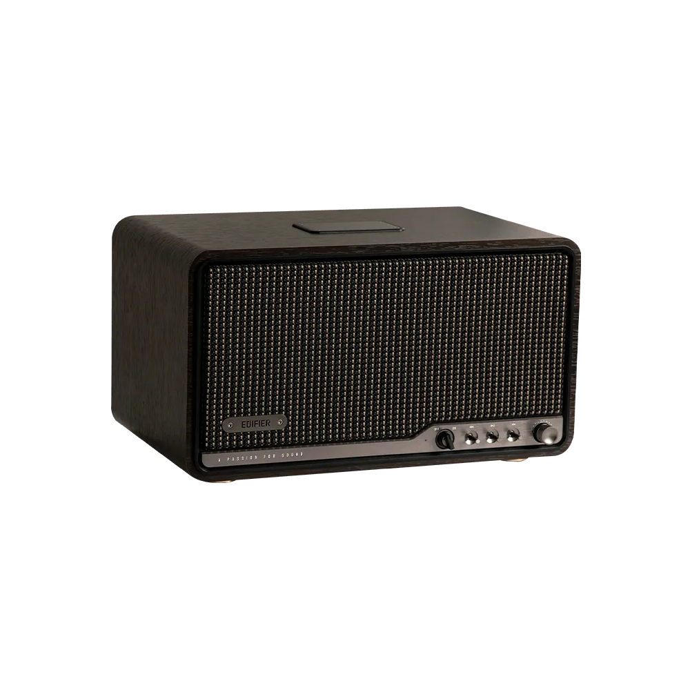 დინამიკი Edifier S300, 80W, Bluetooth, WiFi (Apple AirPlay), USB-C, AUX, Tabletop Speaker, Black Walnut