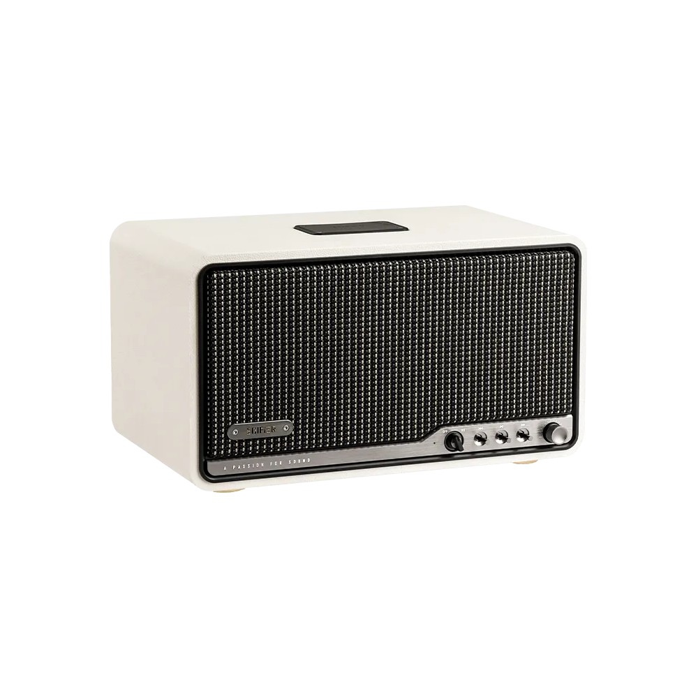 დინამიკი Edifier S300, 80W, Bluetooth, WiFi (Apple AirPlay), USB-C, AUX, Tabletop Speaker, Ivory
