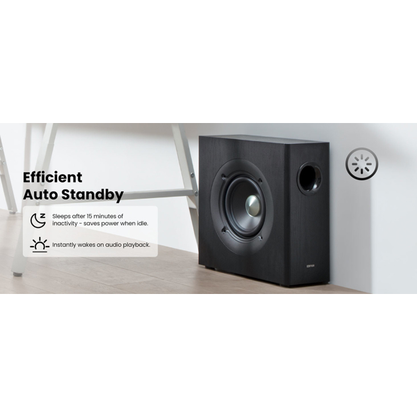 საბვუფერი Edifier T5s, 70W, RCA, Powered Subwoofer, Black