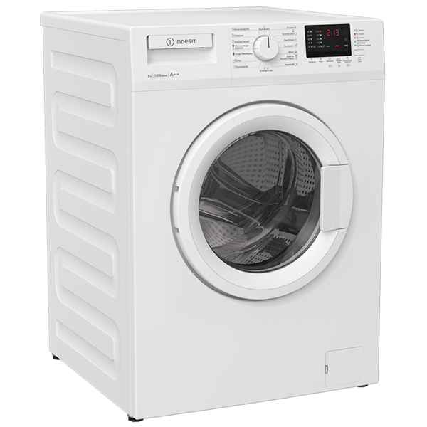 Washing Machine Indesit WIN610W, 6Kg, 1000Rpm, A+++, 77dB, White