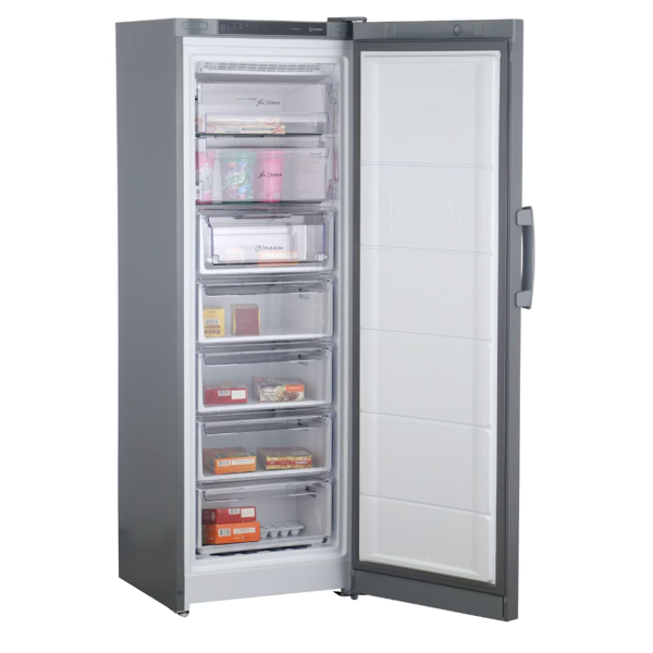 საყინულე Indesit DFZ 5175 G, 250L, A+, 44Dba, Freezer, Grey