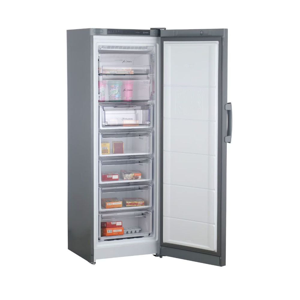 Freezer Indesit DFZ 5175 G, 250L, A+, 44Dba, Grey
