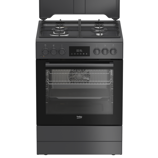 Gas Cooker Beko FBSM62320SAC, 4 Gas, Anthracite