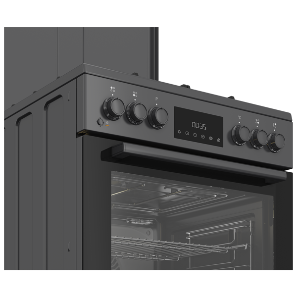 Gas Cooker Beko FBSM62320SAC, 4 Gas, Anthracite