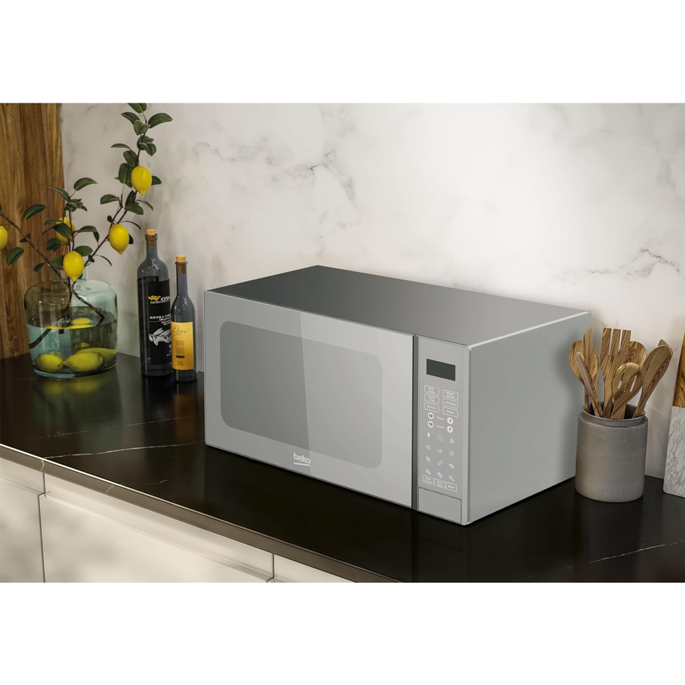 მიკროტალღური ღუმელი Beko MGF 30330 S, 900W, 30L, Microwave Oven, Silver