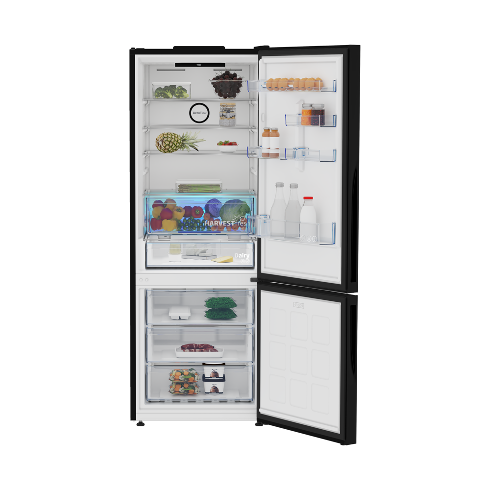 Refrigerator Beko B5RCNE565HXPBG, 490L, A++, 35Db, No Frost, Black
