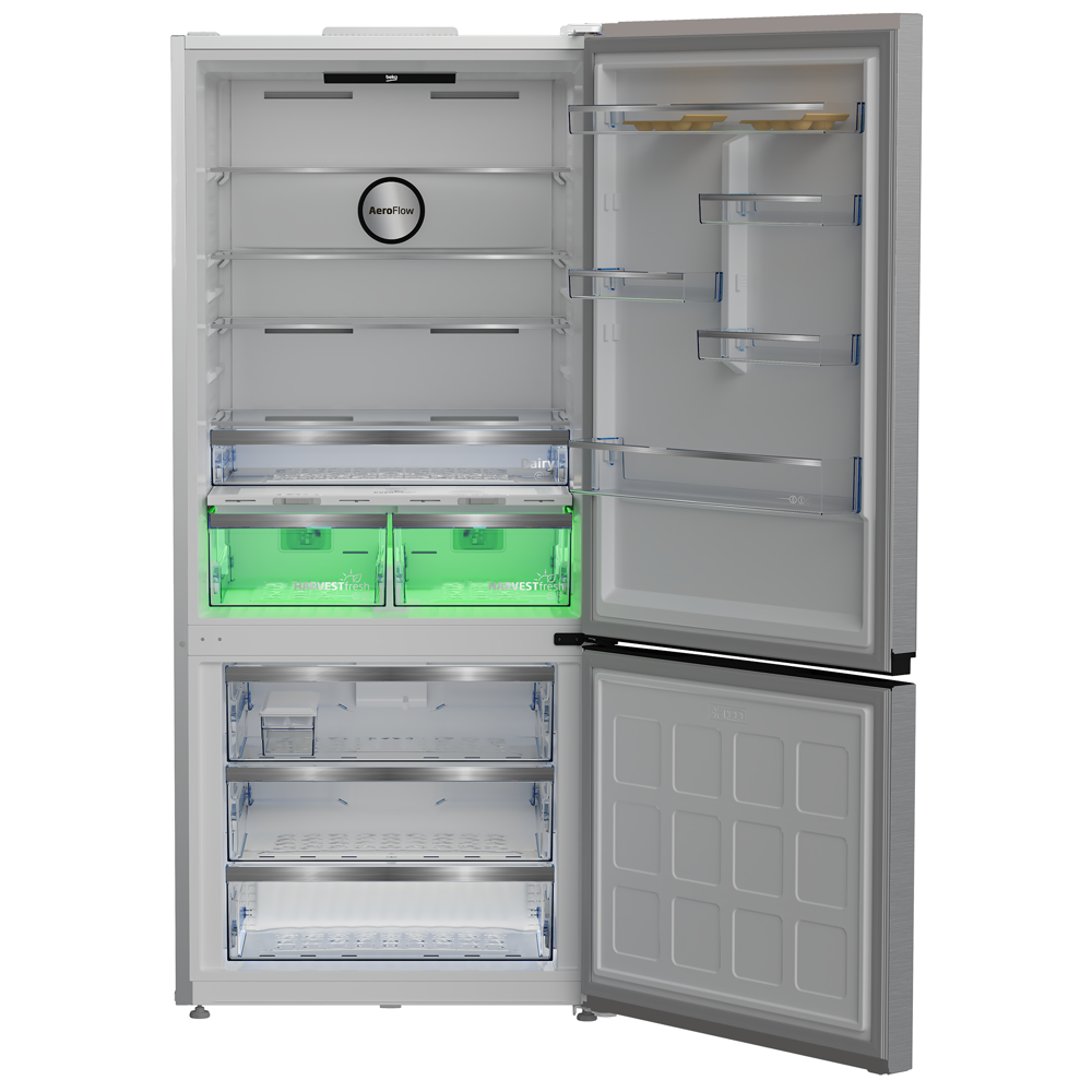 Refrigerator Beko B5RCNE615ZXP bPRO 500, 615L, A++, 35Db, No Frost, Grey