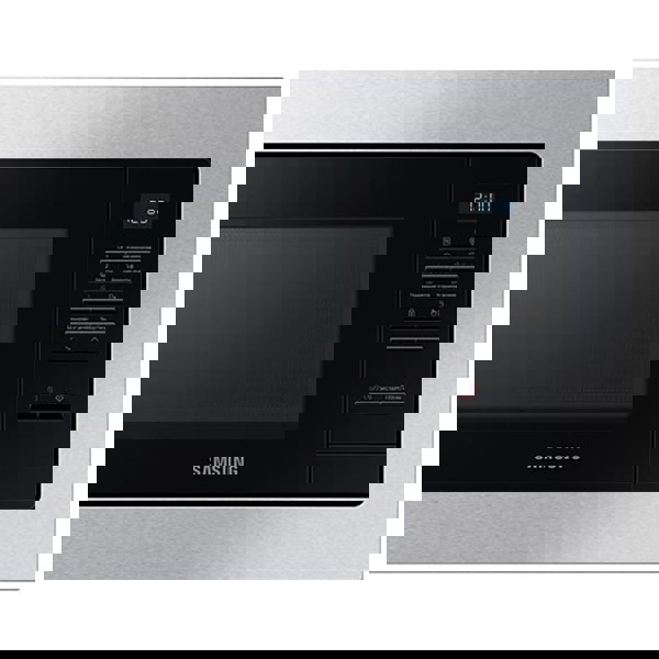 ჩასაშენებელი მიკროტალღური ღუმელი Samsung MS23A7013AT/BW, 850W, 23L, Built-In Microwave Oven, Black/Grey