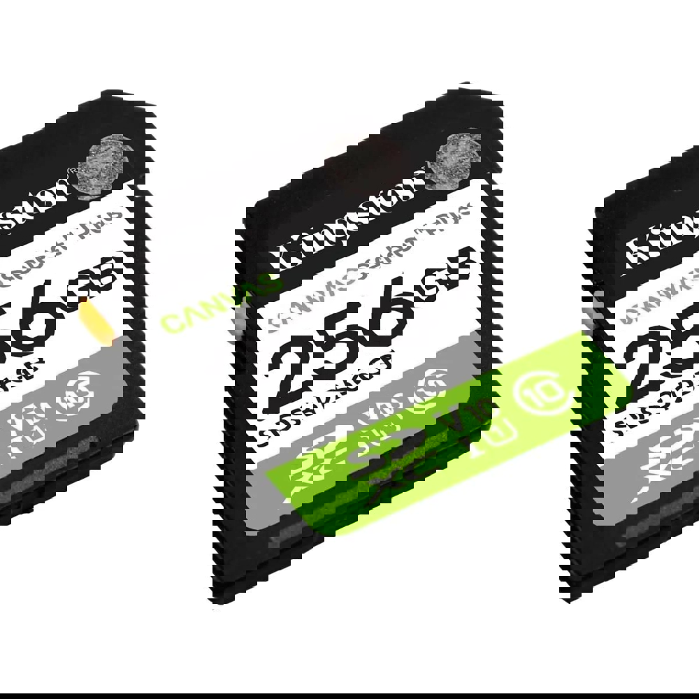 Memory Card Kingston SDS3/256GB Canvas Select Plus, 256GB, SDXC, C10, UHS-I, U1, Black