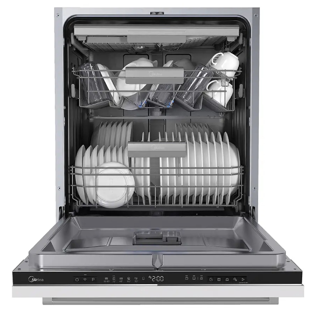 ჩასაშენებელი ჭურჭლის სარეცხი მანქანა Midea MID60S350i, A++, 47Dba, Built-in Dishwasher, White