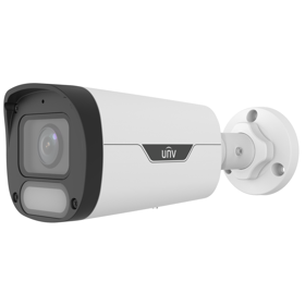 ვიდეო სათვალთვალო კამერა Uniview IPC2314LE-ADF28KM-WP, 4MP, Fixed Warm Light Bullet Network Camera, White