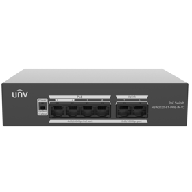 სვიჩი Uniview NSW2020-8T2GT-LPOE-IN, 6-Port, PoE+ Switch, Black