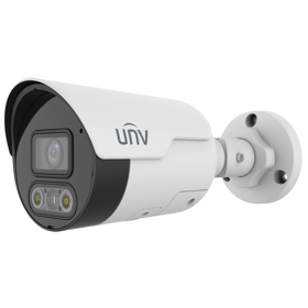 ვიდეო სათვალთვალო კამერა Uniview IPC2128LE-ADF40KMC-DL, 8MP, Fixed Dual-light Bullet Network Camera, White
