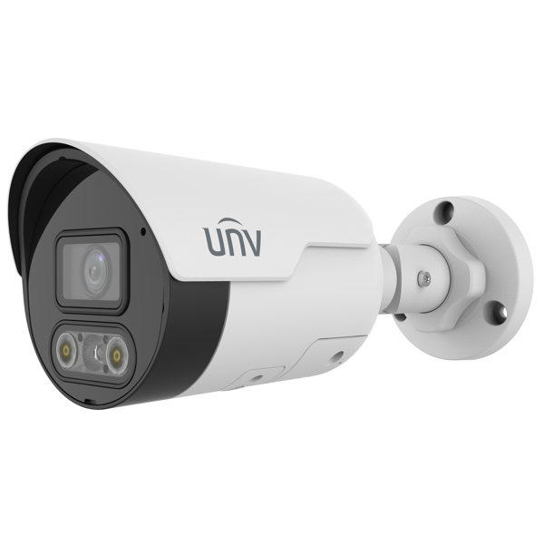 ვიდეო სათვალთვალო კამერა Uniview IPC2128LE-ADF40KMC-DL, 8MP, Fixed Dual-light Bullet Network Camera, White
