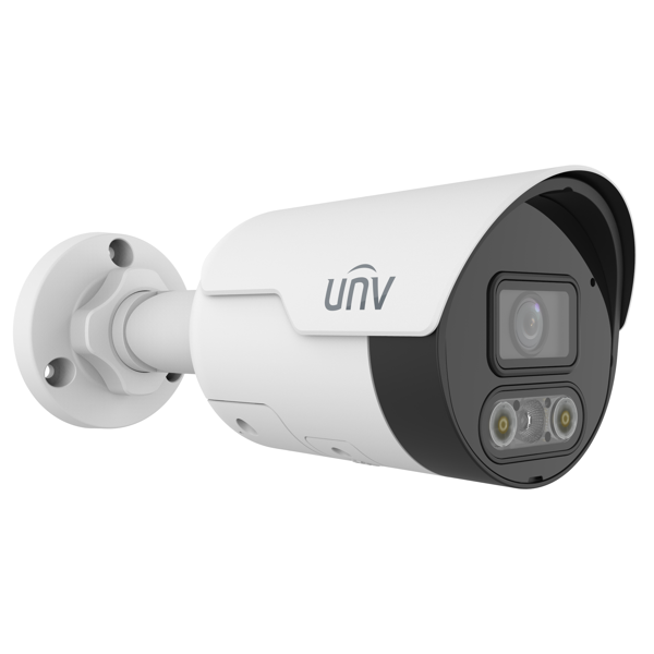 ვიდეო სათვალთვალო კამერა Uniview IPC2128LE-ADF40KMC-DL, 8MP, Fixed Dual-light Bullet Network Camera, White