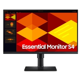 მონიტორი Samsung LS27D400GAIXCI Essential S4, 27", Monitor, FHD, IPS, DP, HDMI, USB, Black