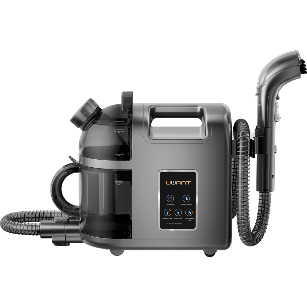 ქიმწმენდის აპარატი+ორთქლის უთო Uwant B200, 500W, 1.5L, Multiple Spot Cleaner+Steam Iron, Grey