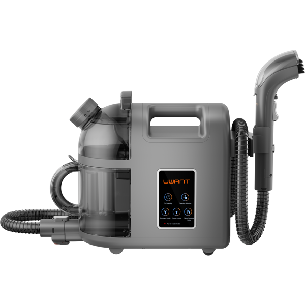 ქიმწმენდის აპარატი+ორთქლის უთო Uwant B200, 500W, 1.5L, Multiple Spot Cleaner+Steam Iron, Grey
