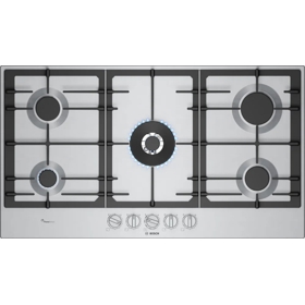 ჩასაშენებელი ქურის ზედაპირი Bosch PCR9A5I90M, Built-in Gas Cooktop, Stainless Steel