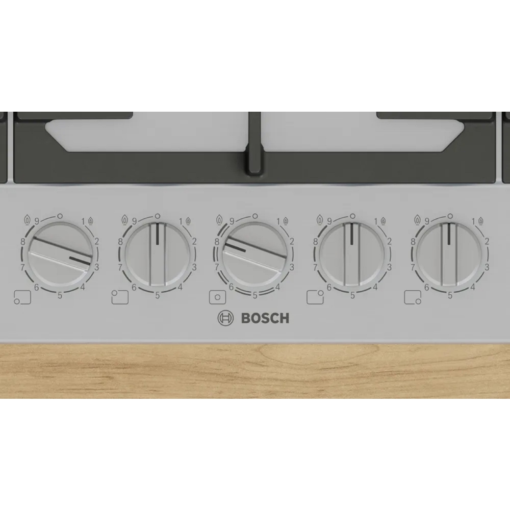 ჩასაშენებელი ქურის ზედაპირი Bosch PCR9A5I90M, Built-in Gas Cooktop, Stainless Steel