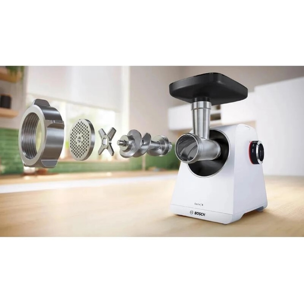 Meat Grinder Bosch MFWS609W, 2100W, White