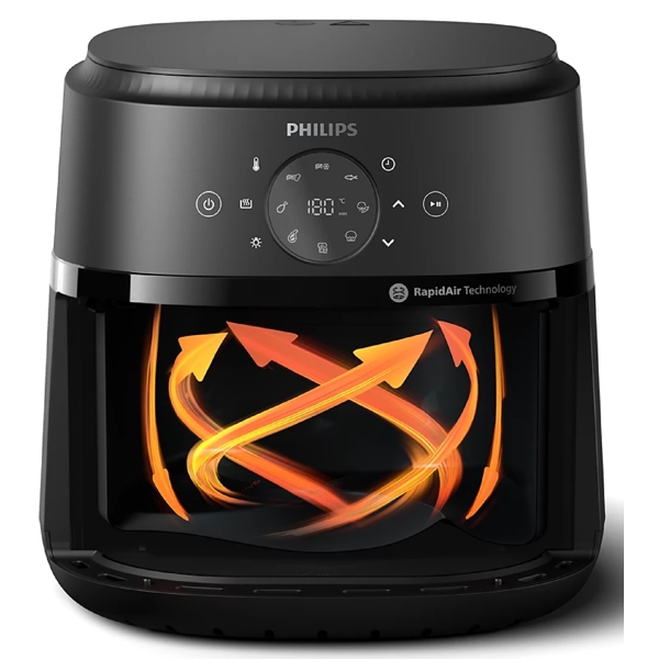 აეროგრილი Philips NA230/00, 1700W, 6.2L, Air Fryer, Black