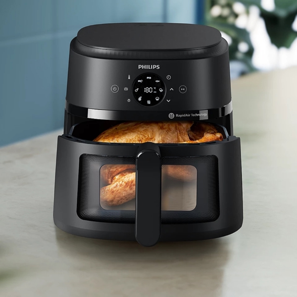 აეროგრილი Philips NA230/00, 1700W, 6.2L, Air Fryer, Black