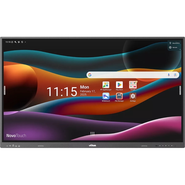 Smart Board Vivitek EK657i NovoTouch, 65", Android 14, RAM 16GB, 128GB, Gray