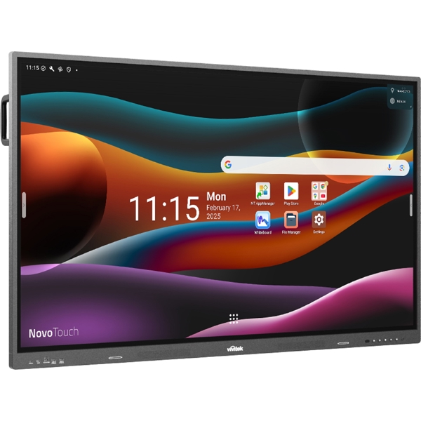 Smart Board Vivitek EK657i NovoTouch, 65", Android 14, RAM 16GB, 128GB, Gray