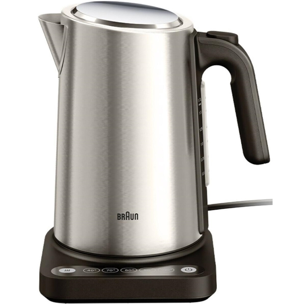 ელექტრო ჩაიდანი Braun WK5205BK, 2200W, 1.7L, Electric Kettle, Silver