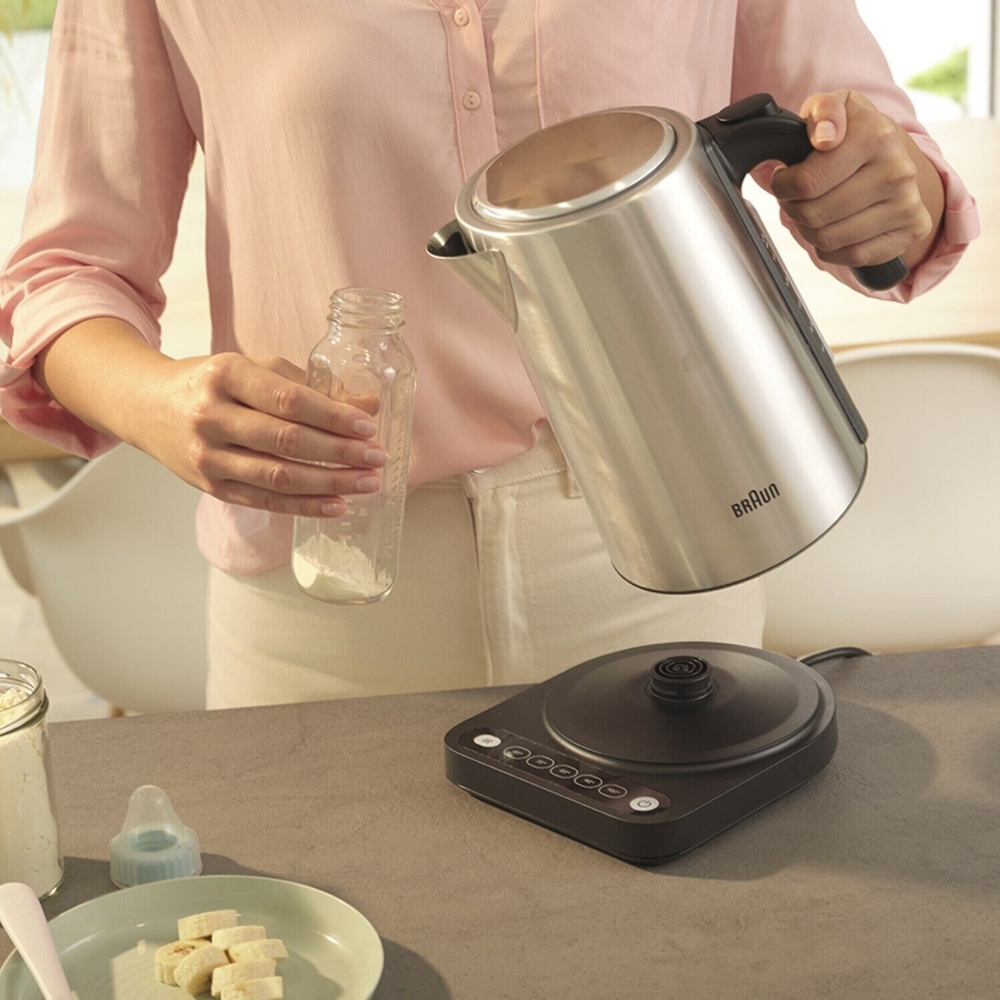 ელექტრო ჩაიდანი Braun WK5205BK, 2200W, 1.7L, Electric Kettle, Silver