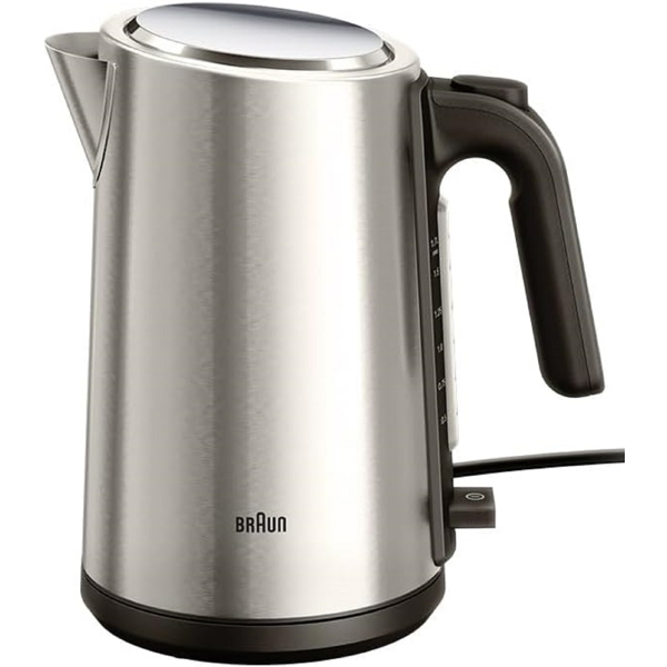 ელექტრო ჩაიდანი Braun WK5200BK, 2200W, 1.7L, Electric Kettle, Silver