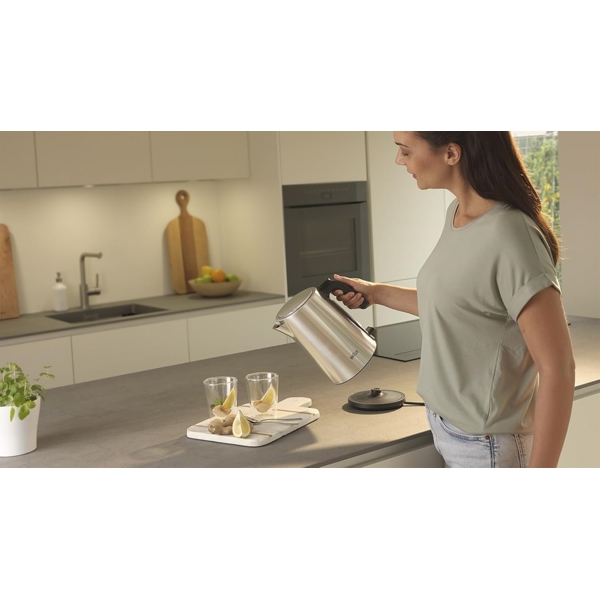 ელექტრო ჩაიდანი Braun WK5200BK, 2200W, 1.7L, Electric Kettle, Silver