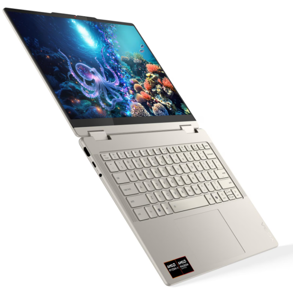 Notebook Lenovo 83JR0062RK Yoga 7 2-in-1 14AKP10, 14", Ryzen AI 7 350, 24GB, 1TB SSD, Integrated, Seashell