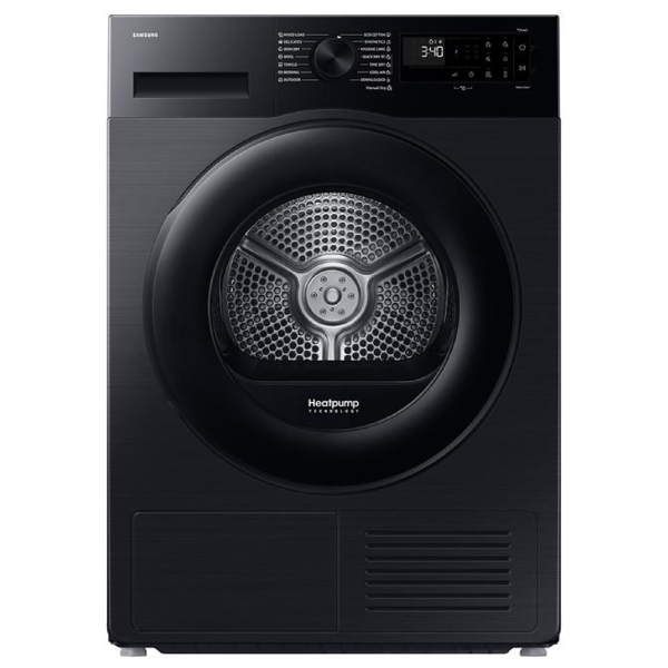 Washing Dryer Samsung DV90DG52A0ABLE, 9Kg, 64Db, Black
