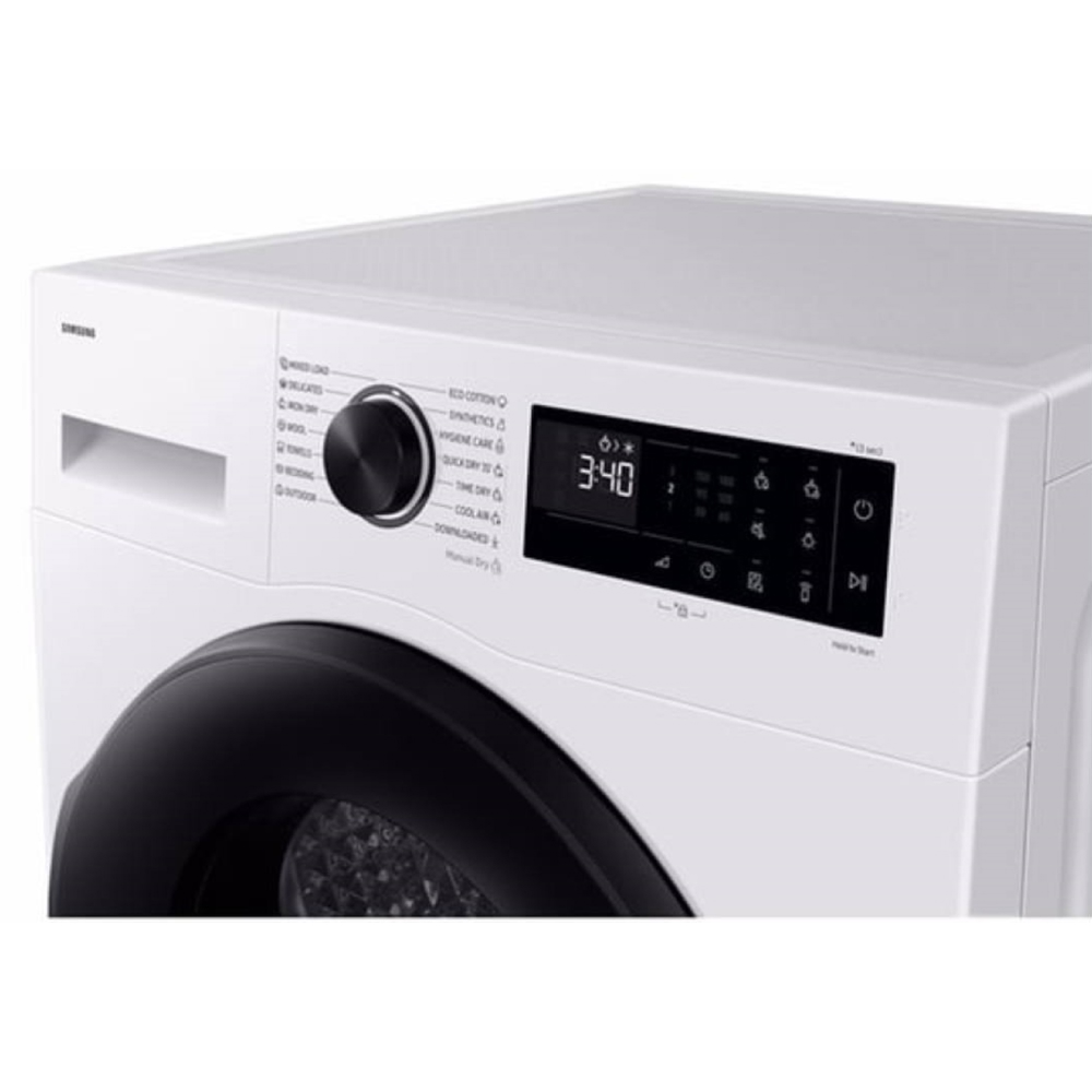Washing Dryer Samsung DV90DG52A0TELE, 9Kg, 64Db, White