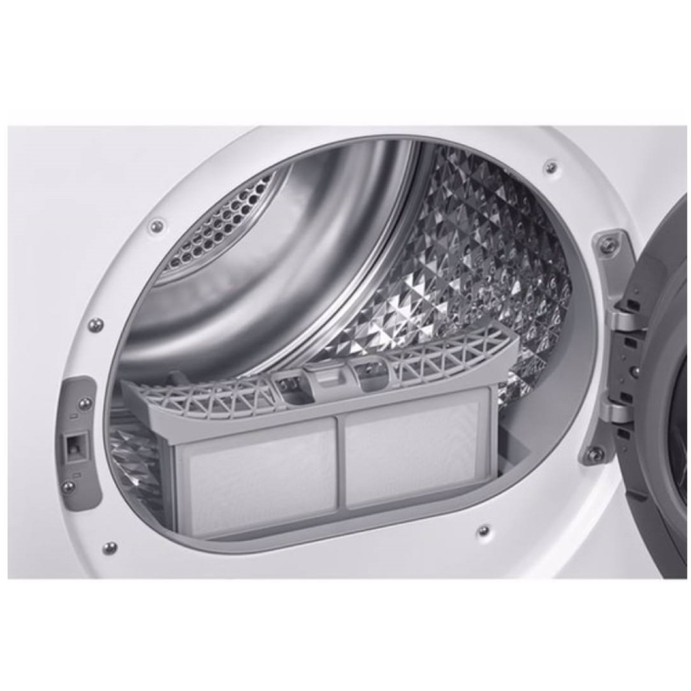 Washing Dryer Samsung DV90DG52A0TELE, 9Kg, 64Db, White