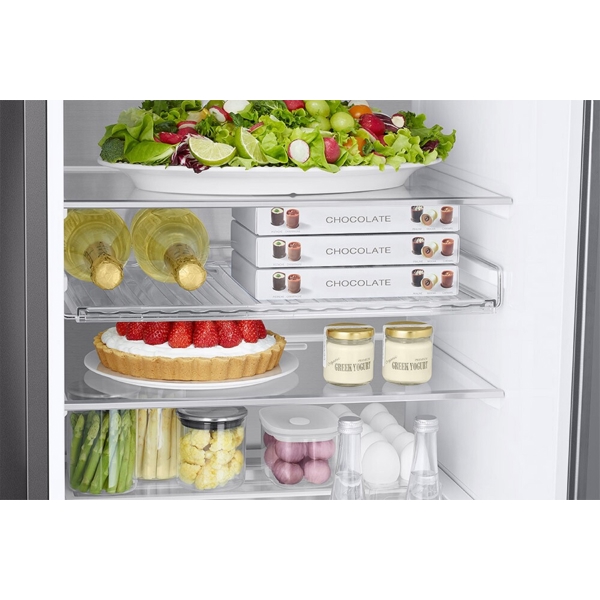 Refrigerator Samsung RB38C7B6D12/EF, 390L, D, 35dBA, No Frost, White