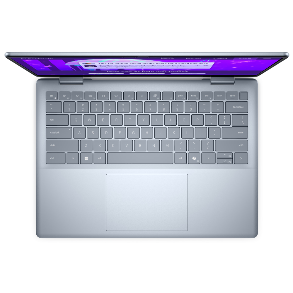 Notebook Dell 14 Plus DB14250, 14", Ultra 7-256V, 16GB, 1TB SSD, Integrated, W11P, Ice Blue