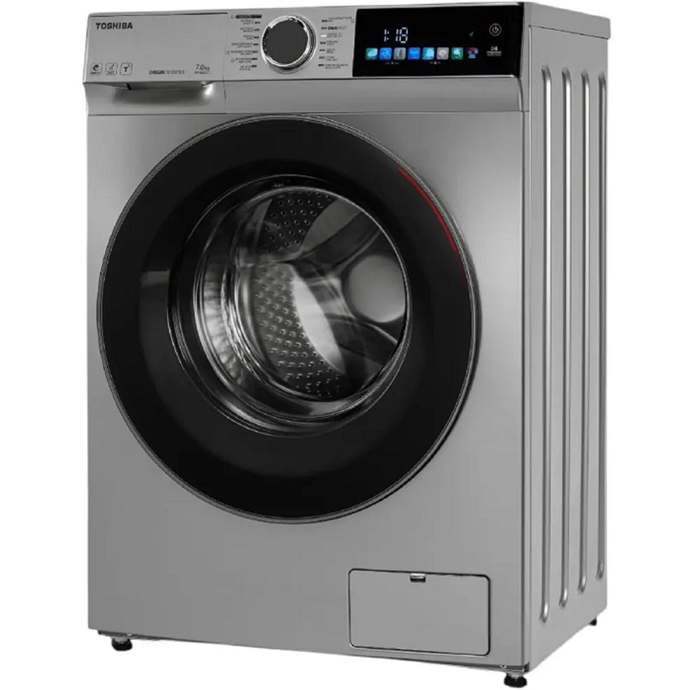 სარეცხი მანქანა Toshiba TW-BN80C2UZ(SK), 7Kg, 1200Rpm, A, 76Db, Washing Machine, Silver