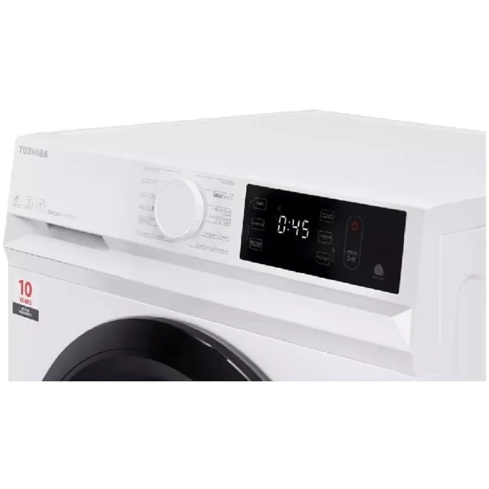 Washing Machine Toshiba TW-BN80C2UZ(WK), 7Kg, 1200Rpm, A+++, 69Db, White