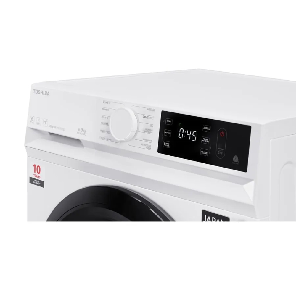 სარეცხი მანქანა Toshiba TW-BL70A2UZ(WK), 6Kg, 1200Rpm, A+++, 76Db, Washing Machine, White