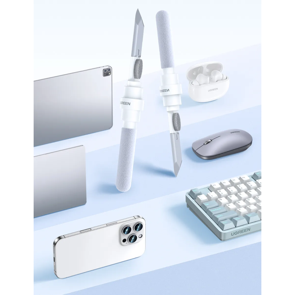 ყურსასმენის საწმენდი UGREEN CP01 (55292), 3-in-1 Earphone Cleaning Pen, White