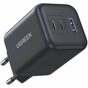 GaN Fast Charger UGREEN X527 (65156B), 45W, USB, Type-C, Grey