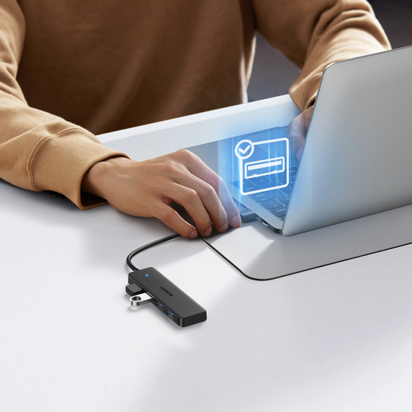 USB ჰაბი UGREEN CM219 (35574), USB, HUB, Black