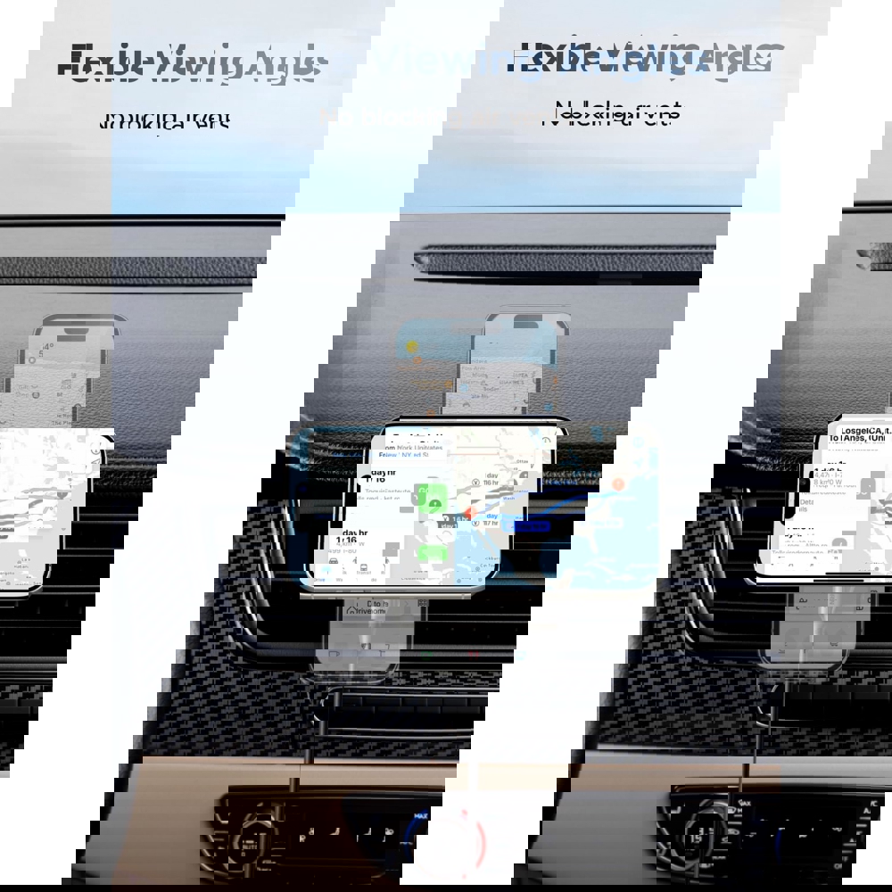 Magnetic Wireless Car Charger UGREEN W758 (55967) MagFlow, 25W, Grey