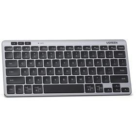 Keyboard UGREEN K551 (75049) Multi-mode, Wireless, Bluetooth, USB, Silver/Black